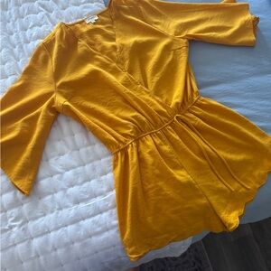 Vibrant Yellow Romper